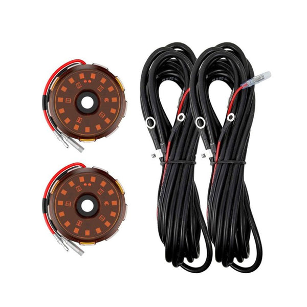 KIT DE 2 LUCES - CYCLONE V2 AMBER - CABLE 5 MTS - KC HILITES