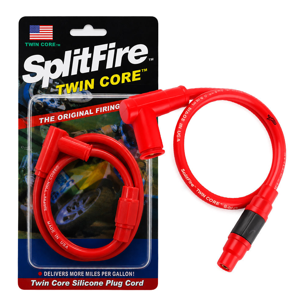 CABLE DE ALTA - 90 GRADOS - 50 CM - ROJO - SPLITFIRE