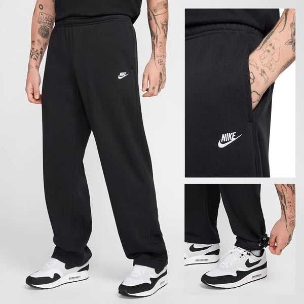 SUDADERA - NSW CLUB - NEGRO LOGO BLANCO - NIKE