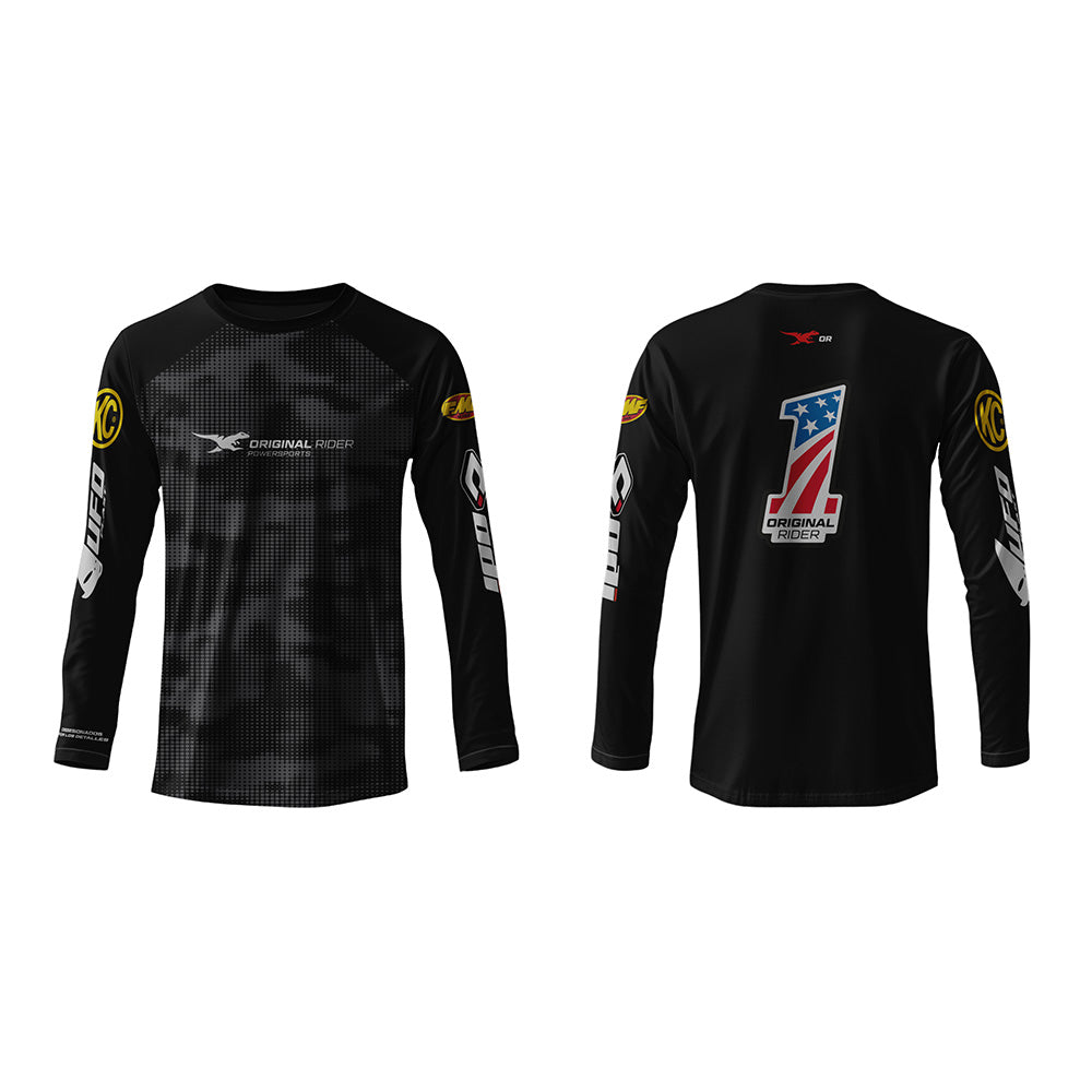 JERSEY - #1 OR - NEGRO - ORIGINAL RIDER