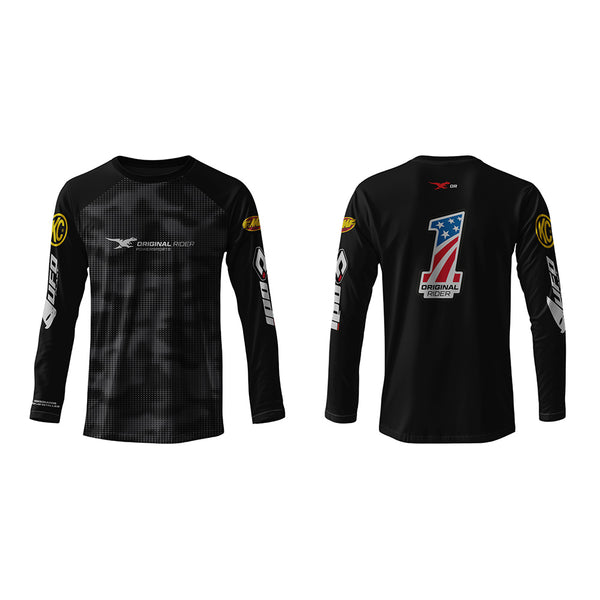 JERSEY - #1 OR - NEGRO - ORIGINAL RIDER