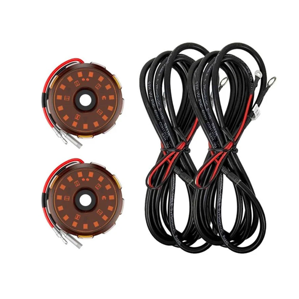 KIT DE 2 LUCES - CYCLONE V2 AMBER - CABLE 2.5 MTS - KC HILITES