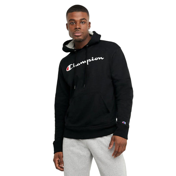 CHOMPA - CLASSIC - NEGRA LOGO BLANCO - CHAMPION