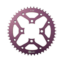 SPROCKET - 4 HUECOS DURALUMINIO DT125/175 - ROSADO - CASSARELLA