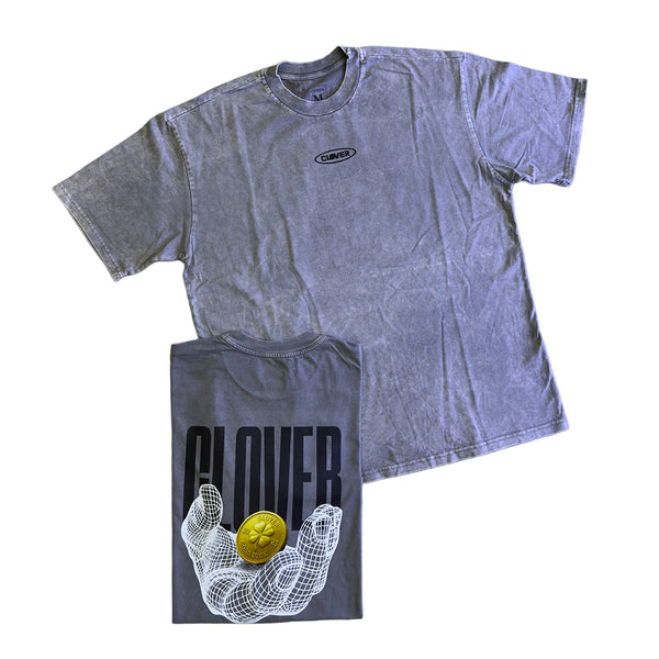 CAMISETA - GOOD LUCK TREBOL - GRIS - CLOVER