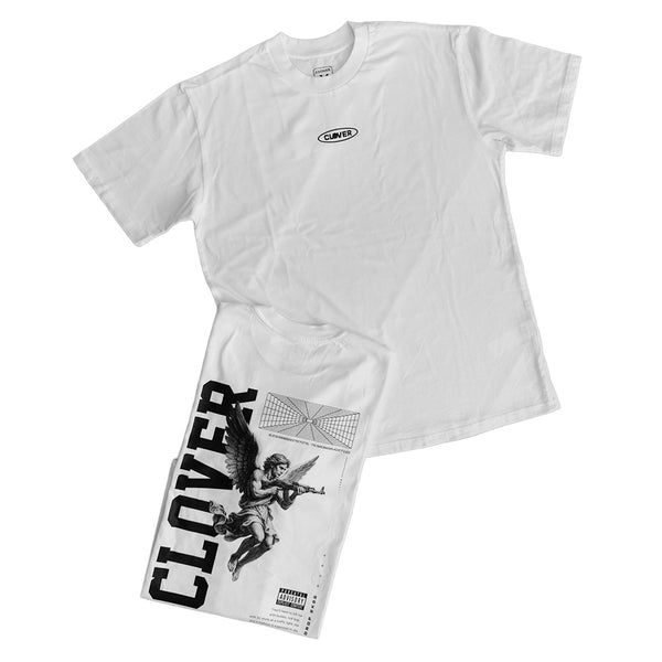 CAMISETA - ANGEL AK47 - BLANCO - CLOVER