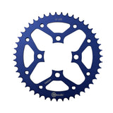 SPROCKET - 4 HUECOS DURALUMINIO DT125/175 - AZUL - CASSARELLA