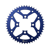 SPROCKET - 4 HUECOS DURALUMINIO DT125/175 - AZUL - CASSARELLA