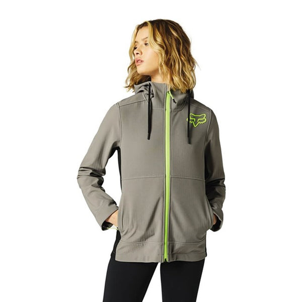 CHAQUETA - PIT SOFTSHELL - GRIS/NEGRO - FOX