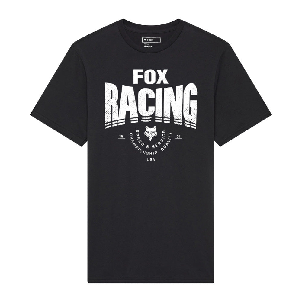 CAMISETA - TREAD SS PREM - NEGRO/BLANCO - FOX