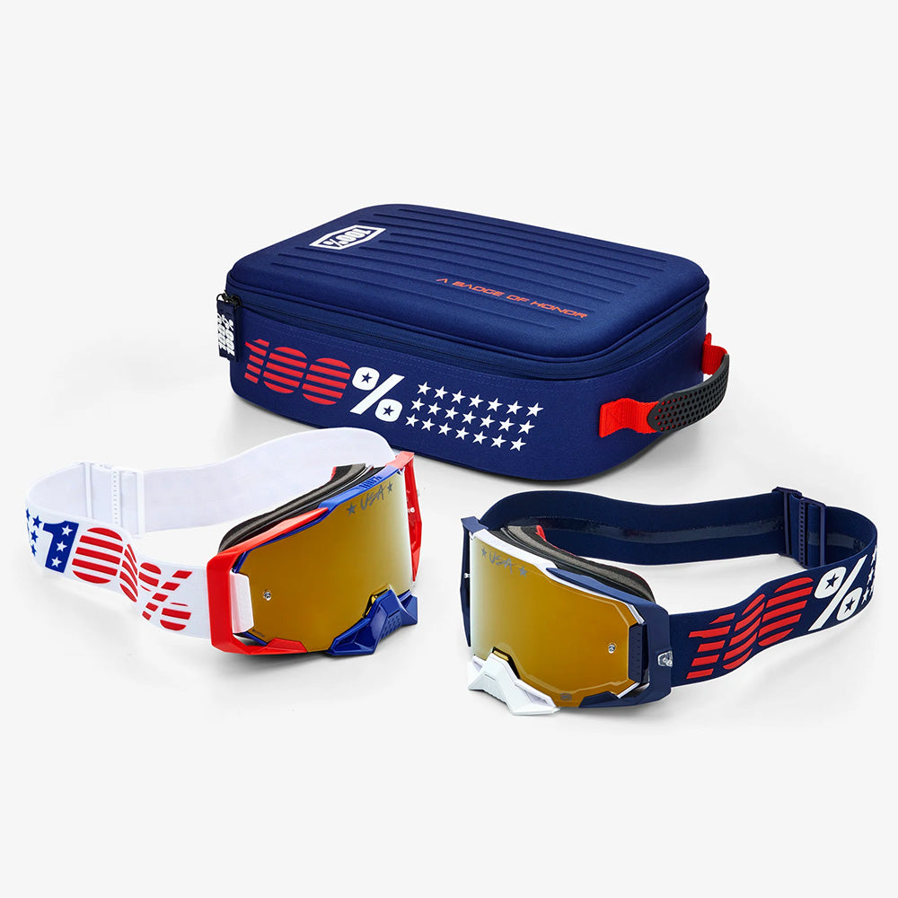GOGGLES - DUAL ARMEGA - RACER - WH/NAVY - 100%