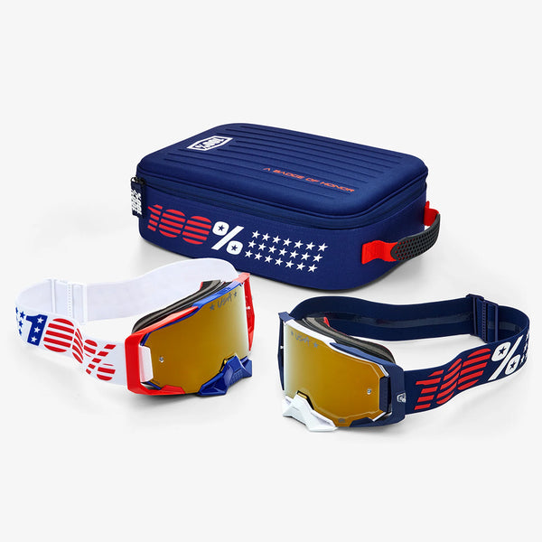 GOGGLES - DUAL ARMEGA - RACER - WH/NAVY - 100%