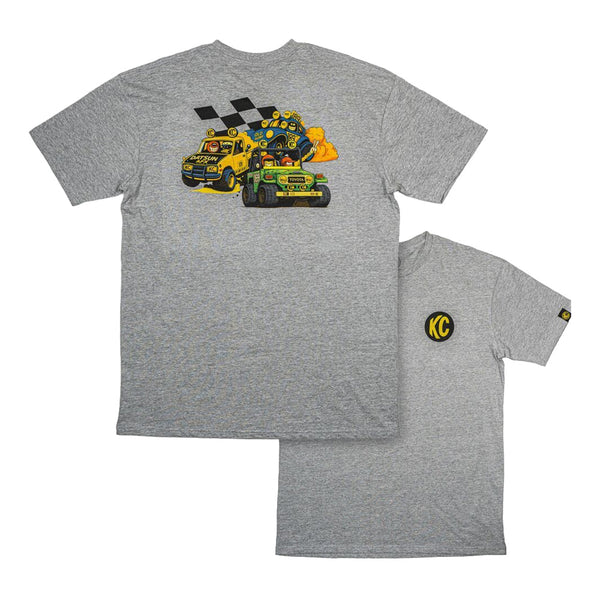 CAMISETA - KC BAJA THROWDOWN - GRIS - KC HILITES